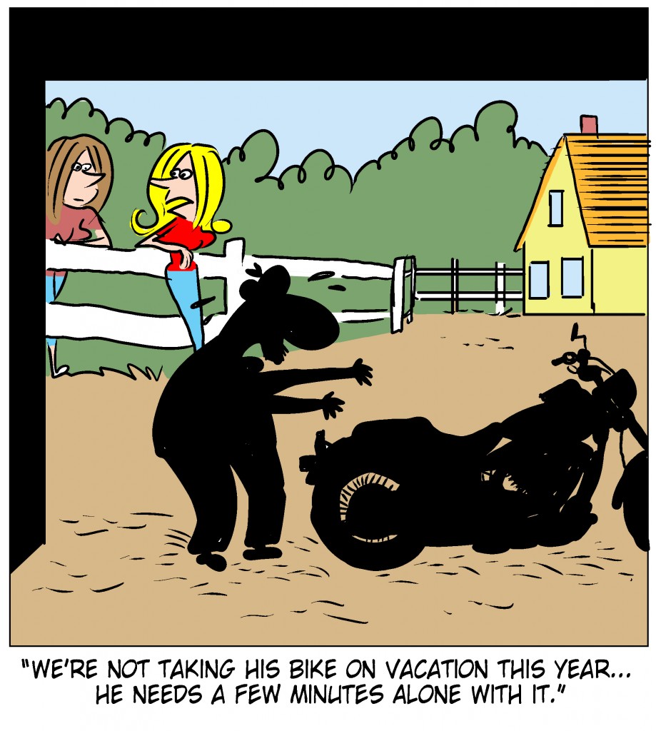 On The Biker Side Cartoon - The Bikers' Den Blog