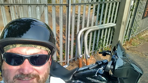 I bought a new helmet to go for a ride with my son around Europe
