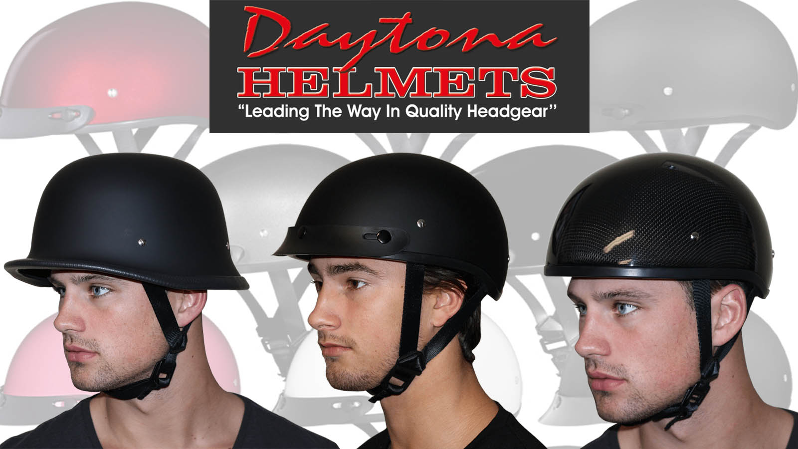 Daytona Helmets Half Shell Motorcycle Helmets - DOT Certified