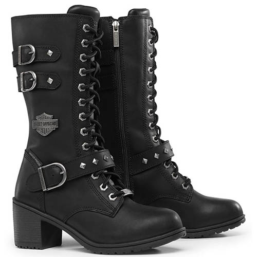 Women's Leather Motorcycle Boots