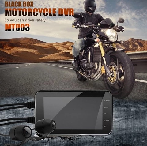 Motorcycle Dash Cam - Dual Cameras for Front and Rear - The Bikers' Den