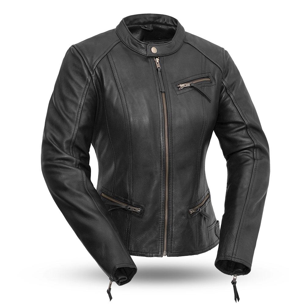 First Manufacturing Leather Motorcycle Jackets for Women