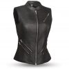 Women's Leather Motorcycle Vests | The Bikers' Den