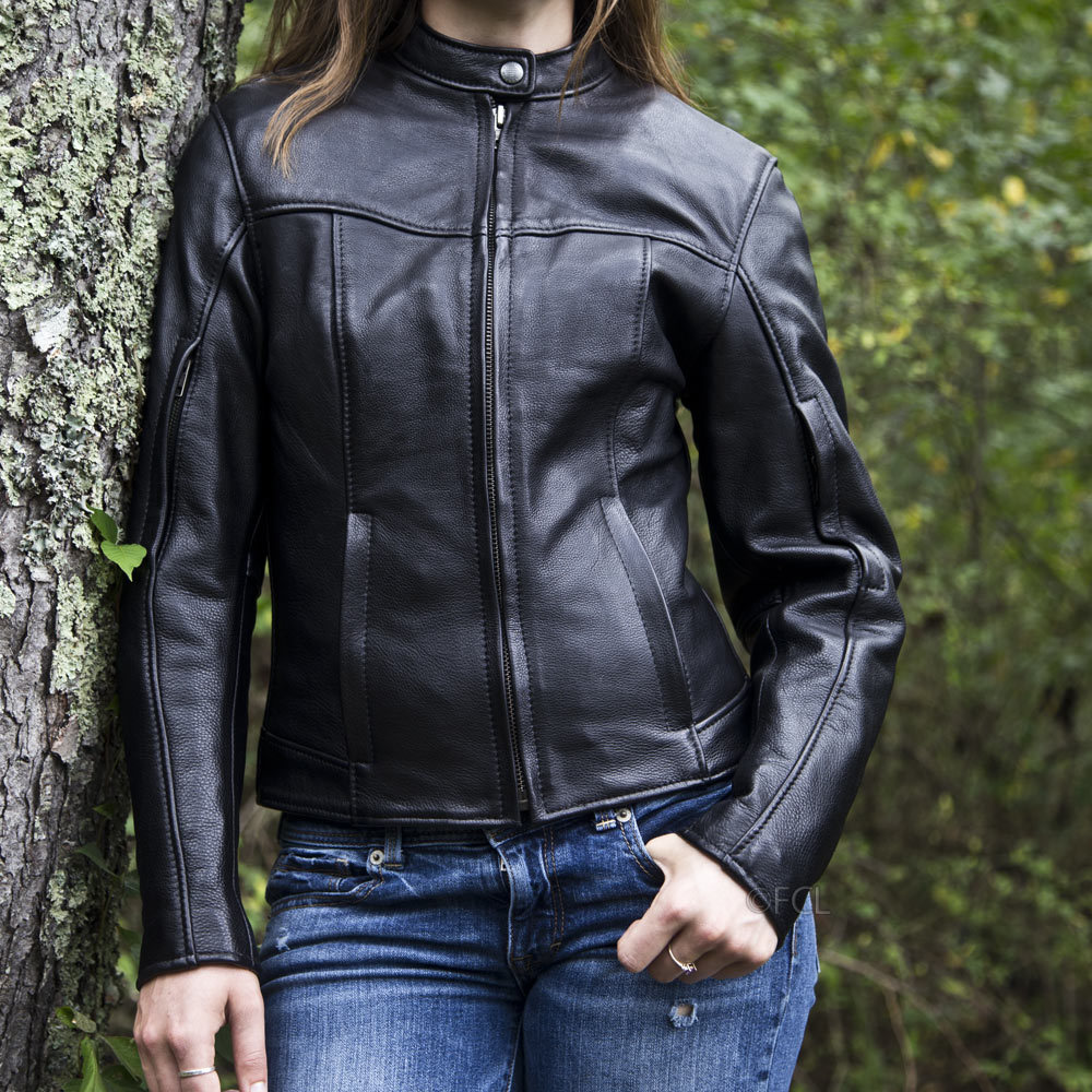 Women's Fox Creek Leather Motorcycle Jackets
