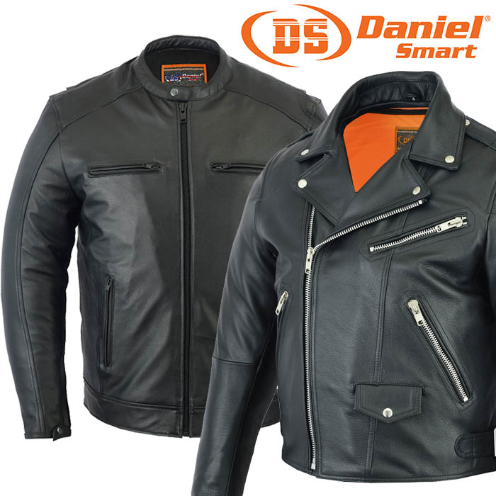 Daniel Smart Leather Motorcycle Jackets for Men