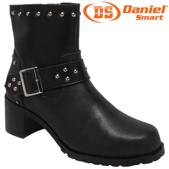 Women's Daniel Smart Leather Motorcycle Boots