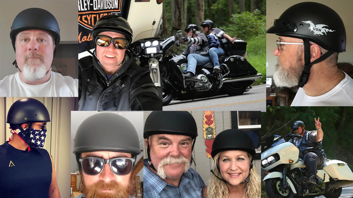 bikers den helmets