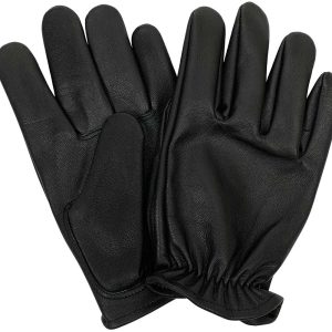 Legendary Bad Billy Mens Black Goatskin Short Wrist Gloves