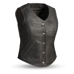 Women's First Mfg Leather Vests