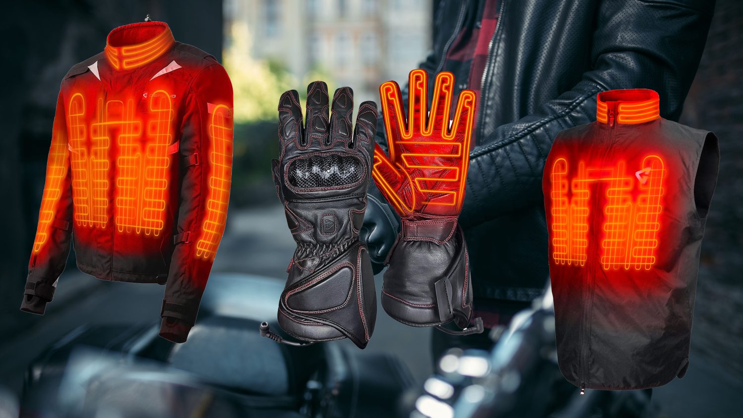 Heated motorcycle riding gear on sale