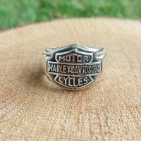 925K Sterling Silver Harley Davidson Ring, Statement Ring 925K Sterling Silver Harley Davidson Ring, Statement Ring