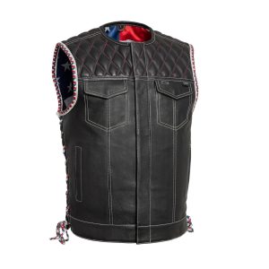 Captain Men's Motorcycle Leather Vest