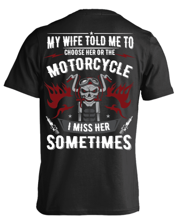 Choose Her or The Motorcycle T-Shirt