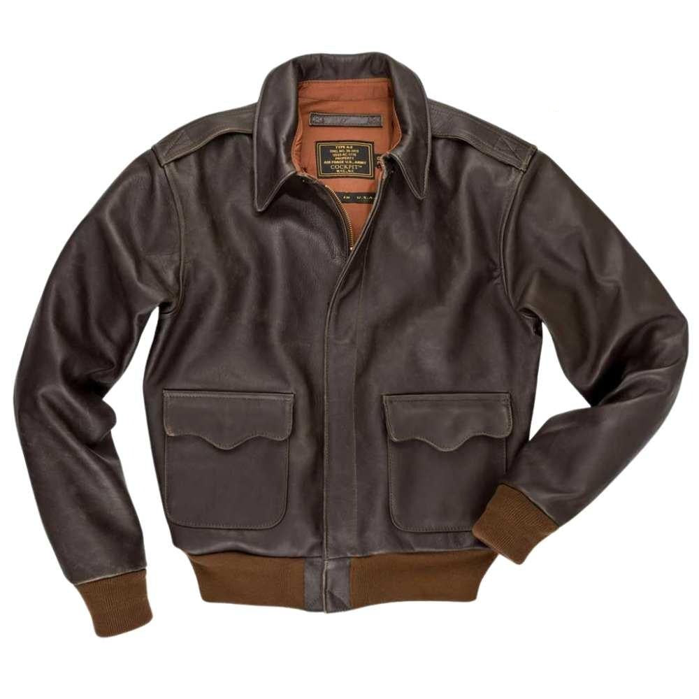 Cockpit USA Mens 40th Anniversary Horsehide A-2 Flight Jacket - The ...