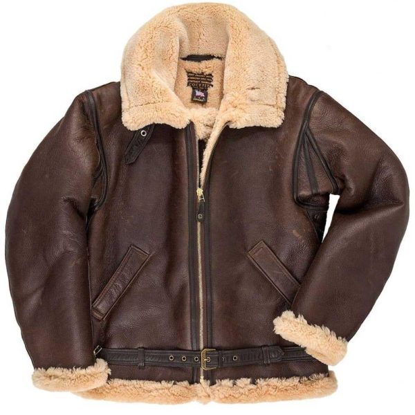 Cockpit USA Men's British R.A.F. Sheepskin Bomber Jacket