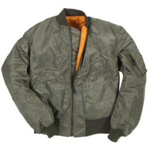 Cockpit USA Mens MA-1 Nylon Satin Flight Jacket