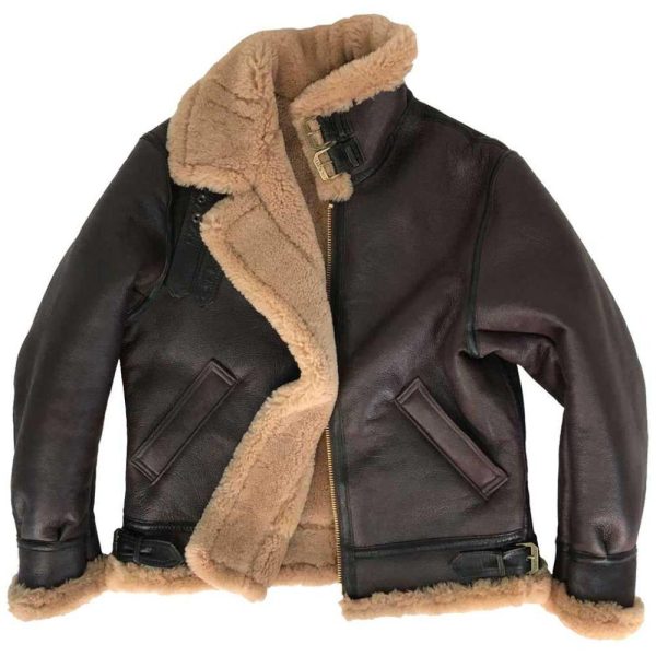 Cockpit USA Mens Spitfire B-3 Sheepskin Bomber Jacket