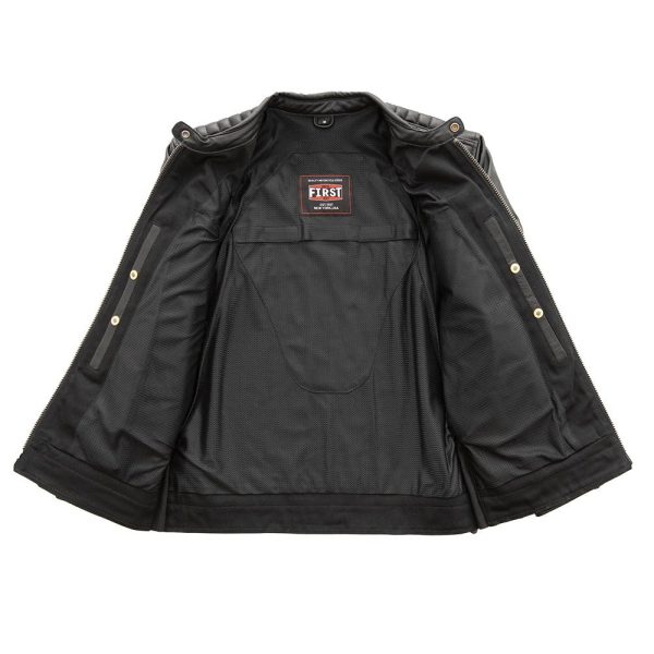 Daredevil Men's Motorcycle Twill/Leather Jacket