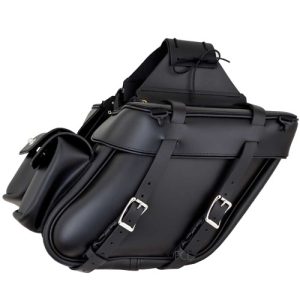 Deluxe Wide Angle Motorcycle Saddlebag