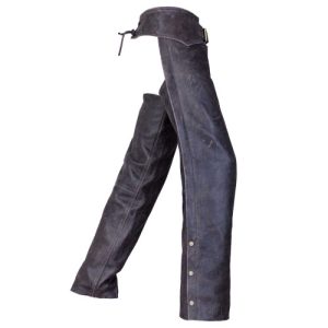 Distressed Leather Motorcycle Chaps