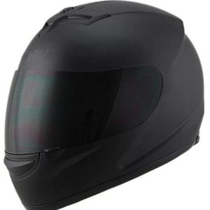 Full Face Motorcycle Helmet Matte Black or Gloss Black S M L XL XXL Dark tinted visor