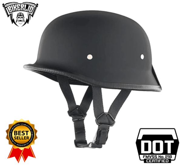 German Mayan style motorcycle helmet black | Biker Lid and get Free Sunglasses Deal (value 19.95)