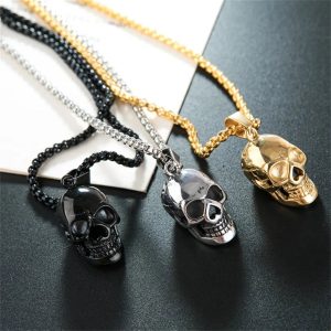 Gothic Punk Skull Necklace