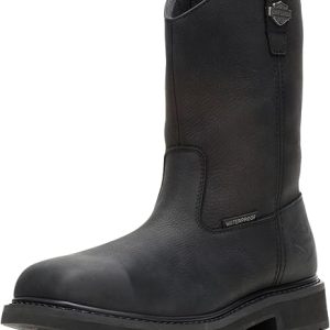 Harley-Davidson men's Altman Composite Toe Waterproof Leather Motorcycle Western Work Boot