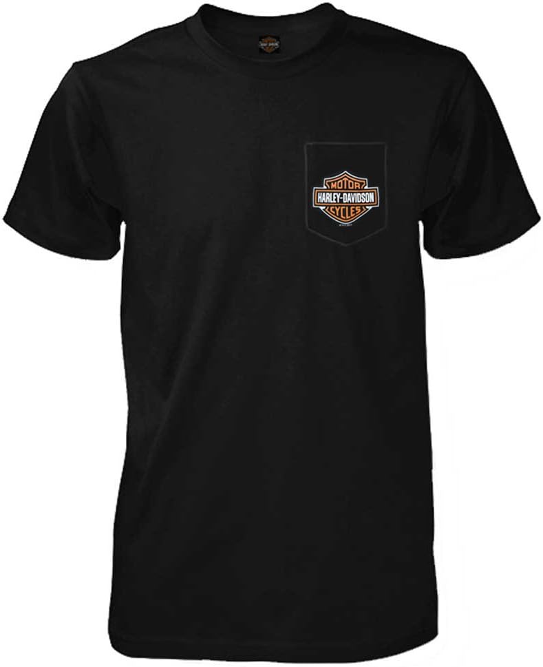 Harley-Davidson Men's Bar & Shield Logo Chest Pocket Short Sleeve T ...