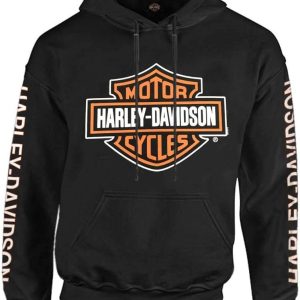 Harley-Davidson Men's Bar & Shield Logo Pullover Hoodie - Black 30297503