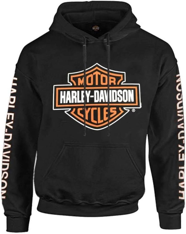 Harley-Davidson Men's Bar & Shield Logo Pullover Hoodie - Black 30297503