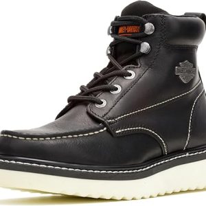 Harley-Davidson men's Beau Leather Motorcycle Casual Wedge Boot