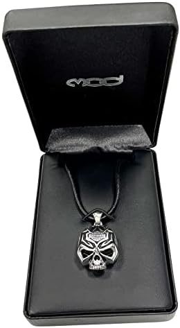 【Harley Davidson】Willie G Skull Disc Necklace Amazon.com: Harley-Davidson Men's Stainless Steel Willie G