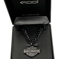 【Harley Davidson】Stainless Steel Bar & Shield Necklace Harley-Davidson® Men's Vintage Bar & Shield Large Link