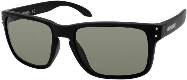 Harley-Davidson Men's Casual Square Sunglasses, Black, 57-18-140