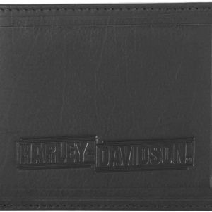 Harley-Davidson Men's Drag Race Bi-Fold Leather Wallet w/RFID HDMWA11675