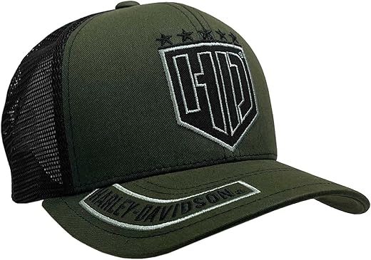 Harley-Davidson Men's H-D Badge Colorblocked Trucker