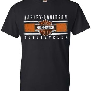 Harley-Davidson Men's Iconic Bar & Shield Crew-Neck Short Sleeve Shirt - Black