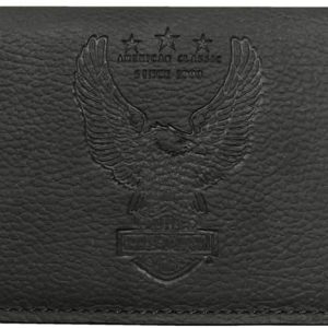 Harley-Davidson Men's Liberty Eagle Trucker Leather Wallet w/RFID HDMWA11673