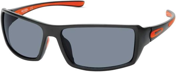 Harley-Davidson Men's Shallow Sport Sunglasses, Matte Black Frame & Smoke Lenses