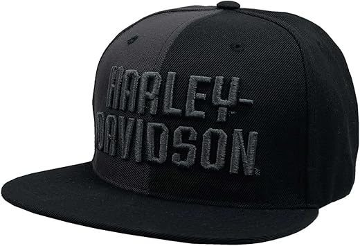 Harley-Davidson Men's Two Tone Snapback Flat Brim Baseball