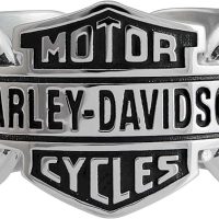 Harley Davidson Men's Vintage Bar & Shield Striped リング Harley-Davidson Men's Vintage Bar & Shield Striped Ring