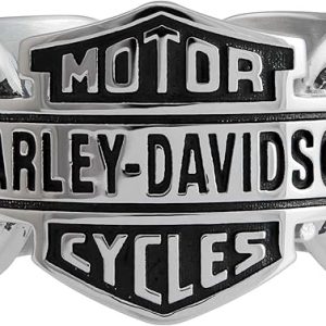 Harley-Davidson Men's Vintage Bar & Shield Striped Ring, Stainless Steel