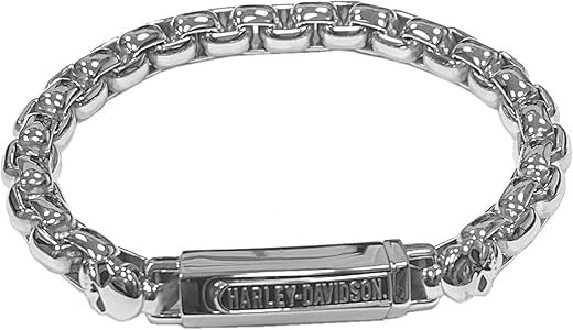 Harley-Davidson Men's Banner Curb Link H-D Script Bracelet