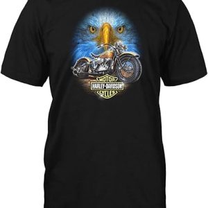 Harley-Davidson Military - Men's Black Graphic T-Shirt - RAF Mildenhall | Headstrong