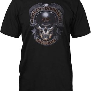 Harley-Davidson Military - Men's Black Skull Graphic T-Shirt - Baghdad | Ghoulish