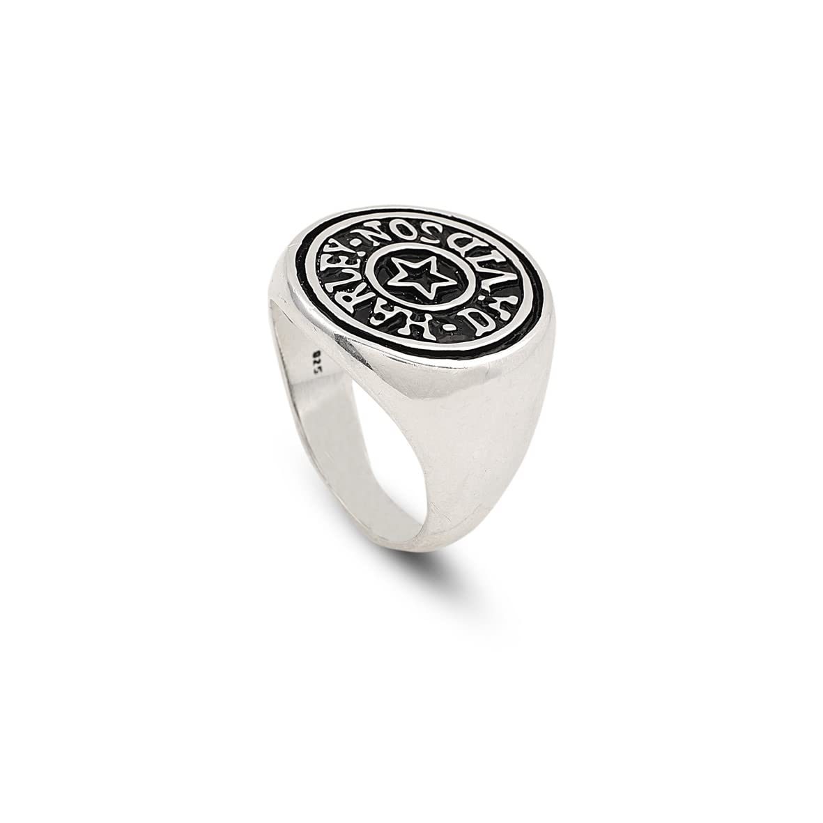 Harley Davidson Ring Men,925 Sterling Silver Signet Ring Men