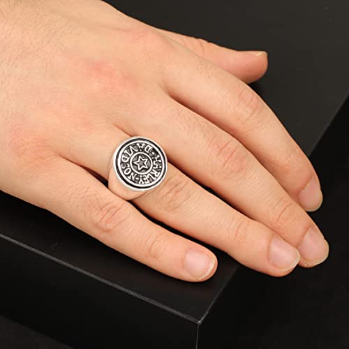 Harley Davidson Ring Men,925 Sterling Silver Signet Ring Men