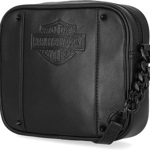 Harley-Davidson Women's Bar & Shield Cone Stud Multi-Use Purse - Black