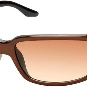 Harley-Davidson Women's Classic Rectangular Sunglasses, Brown, 59-16-135